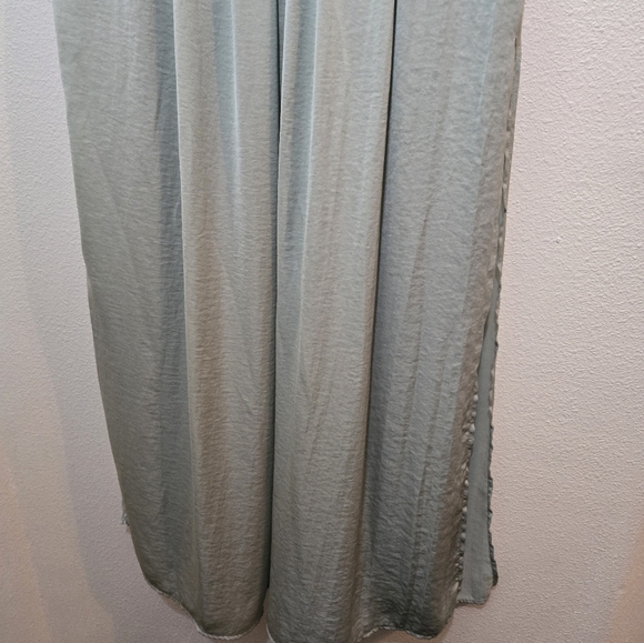 🌴FINAL SALE UO Sparkle & Fade Maxi Skirt Mint Green Large - Picture 5 of 13